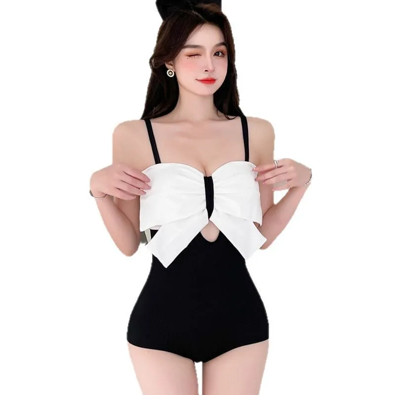 New Swimsuit Conservative One-piece Dress Princess Style Hot Spring Vacation Swimsuit for Women