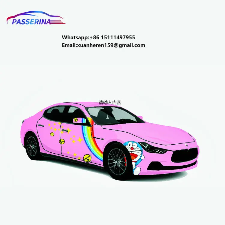 Holographic Art Graffiti Laser Car Wrap Vinyl Chameleon Sticker Rolls Graffiti Car Wrap