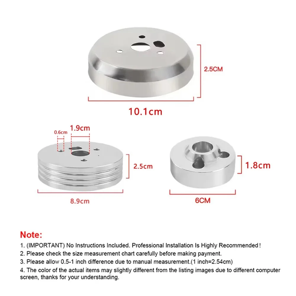 Car 5 & 6 Hole Billet Steering Wheel Hub Adapter For Chevrolet Car Steering Wheel Polished Hub Adapter Modification Accessories