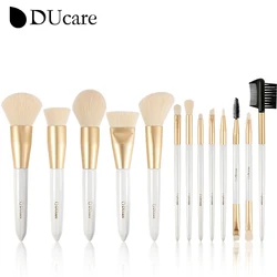 DUcare-brocha plana para base de maquillaje, pincel para maquillar, sombra de ojos, contorno, polvo, resaltador, lápiz