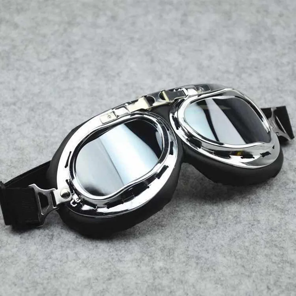 

Windproof Glasses Vintage Motorbike Goggles Unisex Sun UV Protection Open Face Helmets Car Enthusiast Play Quality Lenses