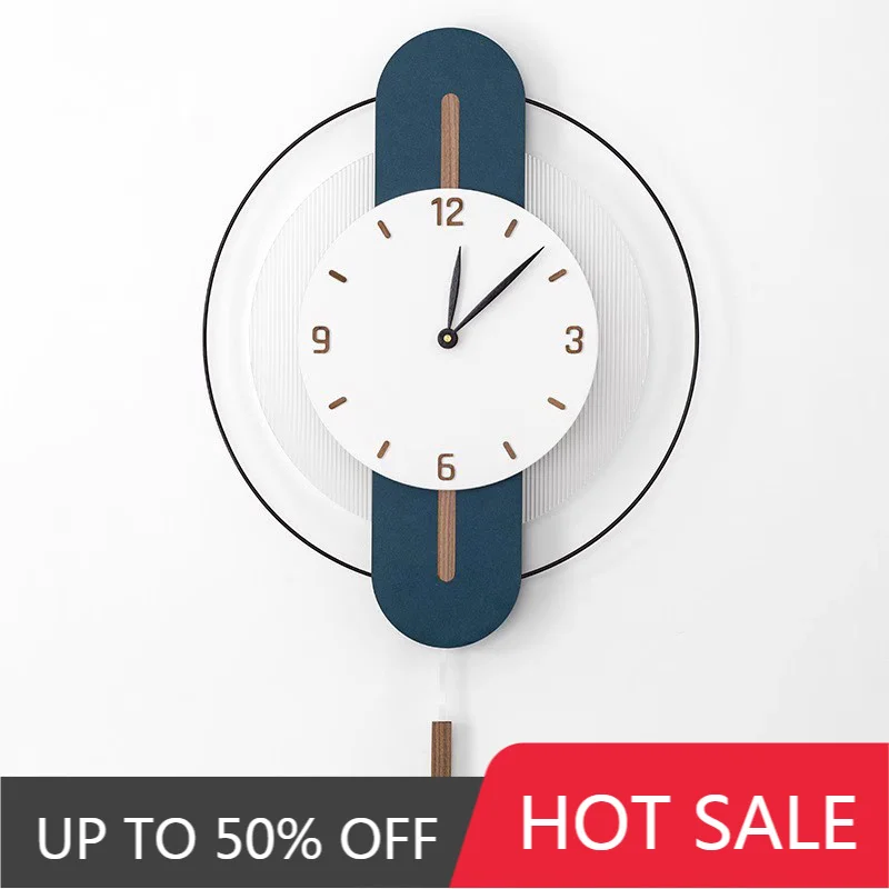 Luxury Nordic Wall Clocks Modern Home Decoration Wall Clocks Minimalist Clock Large Living Room Clock Elegant Ornaments Design