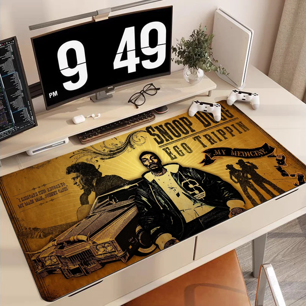 Snoop Dogg Rapper Non-slip Lockedge Office Student Gaming Thickened Large Writing Pad Non-slip Cushion Mouse Pad Mouse Carpet