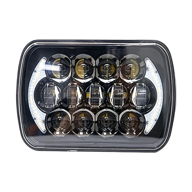 Aluminum 13 LED Headlight Waterproof Design High And Low Beam For 4WD Vehicles