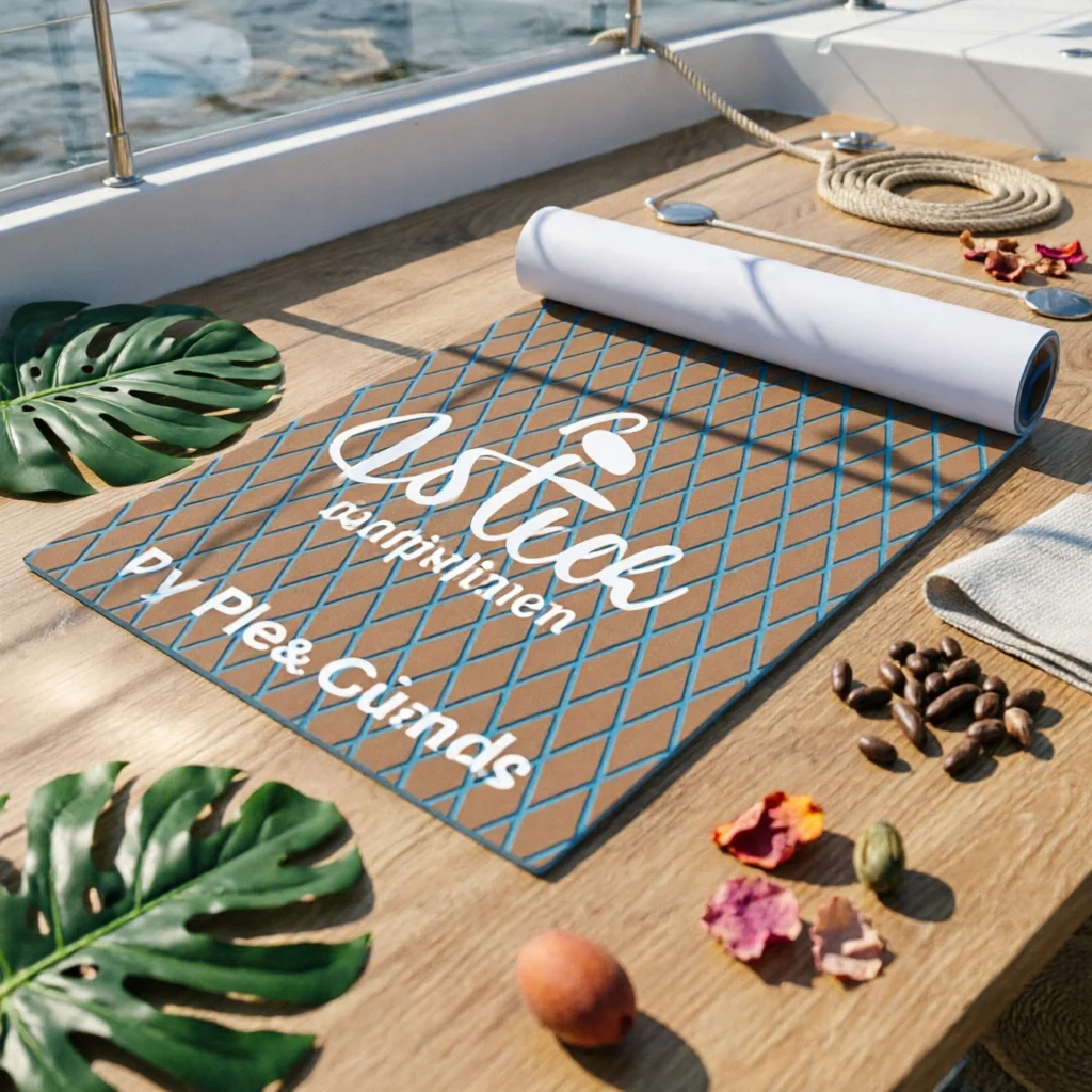Diamond Pattern Deck Grip Mat Wear Resistant Marine Anti-Slip Floor Mat Non-Slip Boat Deck Sheet Waterproof for Yacht
