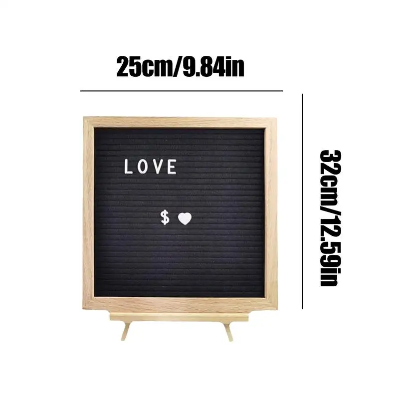 Letter Board ป้ายไม้ Felt โต๊ะ Chalkboard ตกแต่งเปลี่ยน Letter Board สําหรับห้องเรียนโรงเรียนเนอสเซอรี่ร้านอาหาร