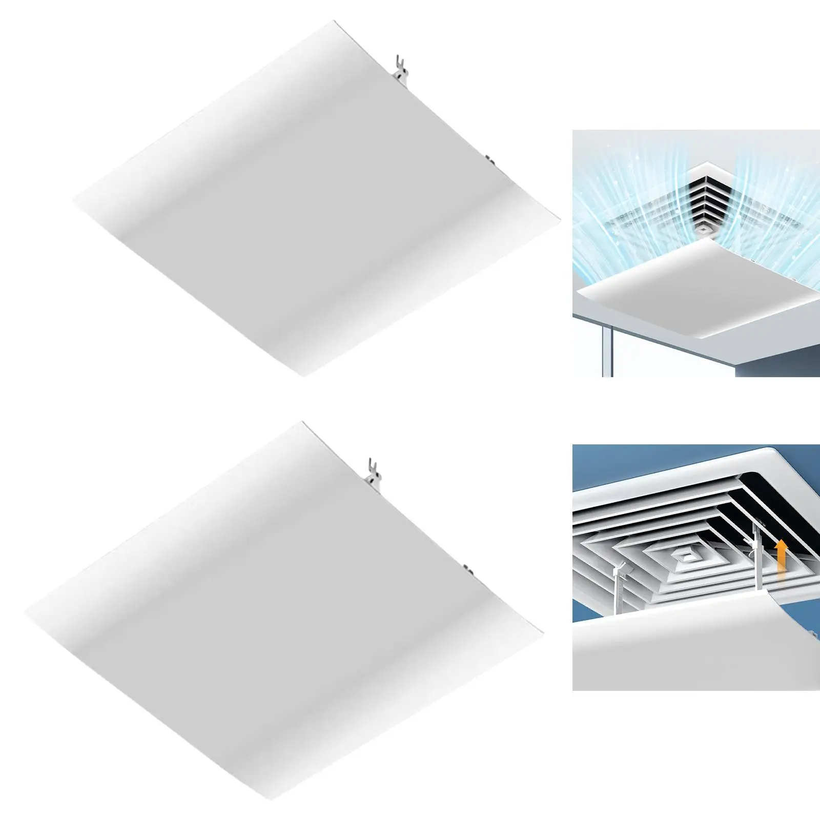 Air Conditioner Vent Deflector Wind Guide Avoid Direct Blowing Windshield for Dining Room Library Supermarket Household Office