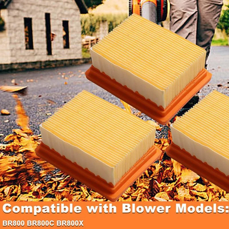 Kit de bougies d'allumage pour filtres à Air et à carburant BR800, 3 pièces, pour sac à dos Stihl BR800 BR800C BR800X Magnum, souffleur de feuilles