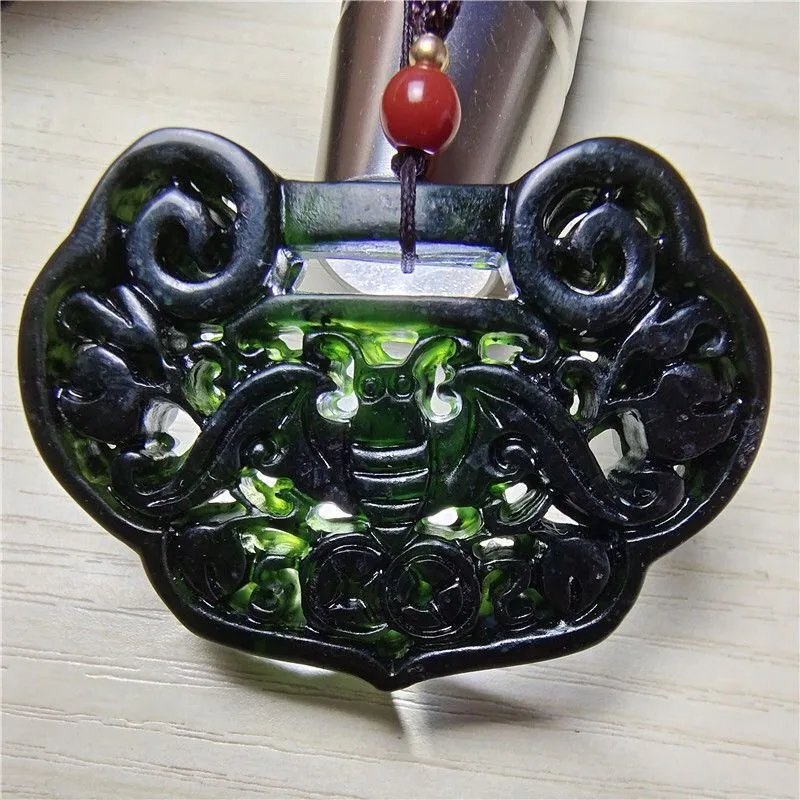 

Подвеска с замком безопасности Yaowangshi, изысканное модное ожерелье (случайная веревка), подвесная шея