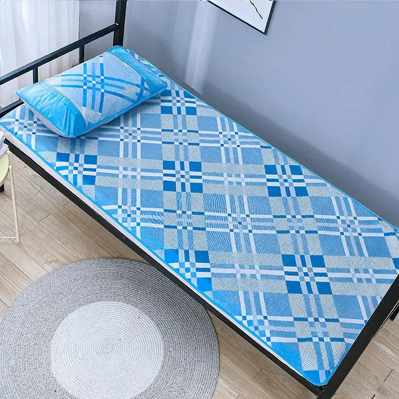 WASART Summer Ice satin sleeping mat adult kids soft cozy luxury single or double mattress folding cool sheet bed protection pad