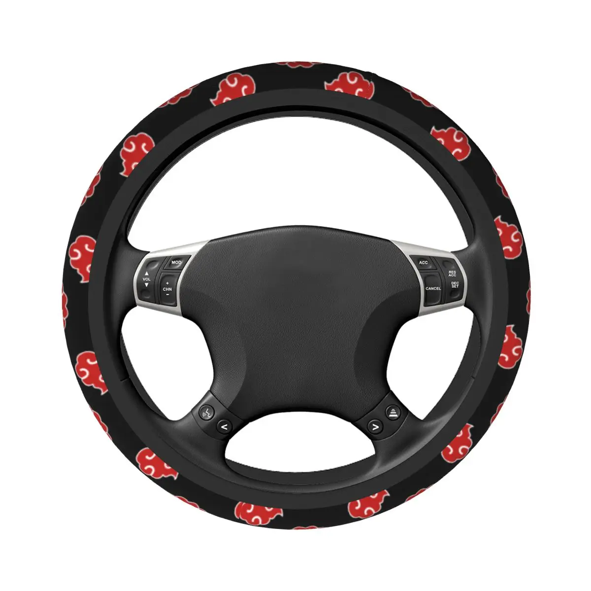 38cm Akatsuki Neji Konoha Car Steering Wheel Cover Anime Braid On The Steering Wheel Cover Auto Elastische Automobile Accessory