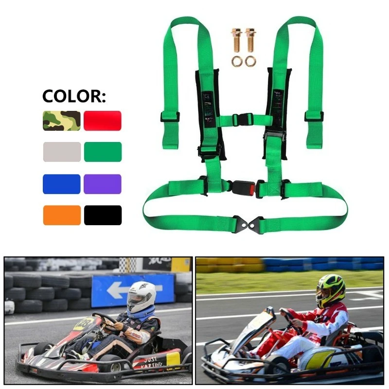 Suitable for RASTP car modification 2-inch four-point kart racing seat belt quick-release seat belt set