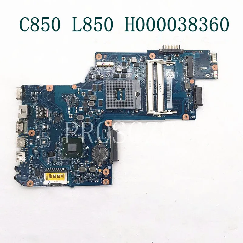 High Quality  C850 L850 H000038360 MainBoard For Toshiba Satellite Laptop Motherboard HM76 GMA HD4000 DDR3 100% Full Tested OK