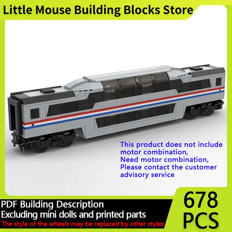 

City Car Model MOC Building Bricks The New Metroliner-Dome Car Modular Technology Gifts Holiday Assemble Children Toys Suit