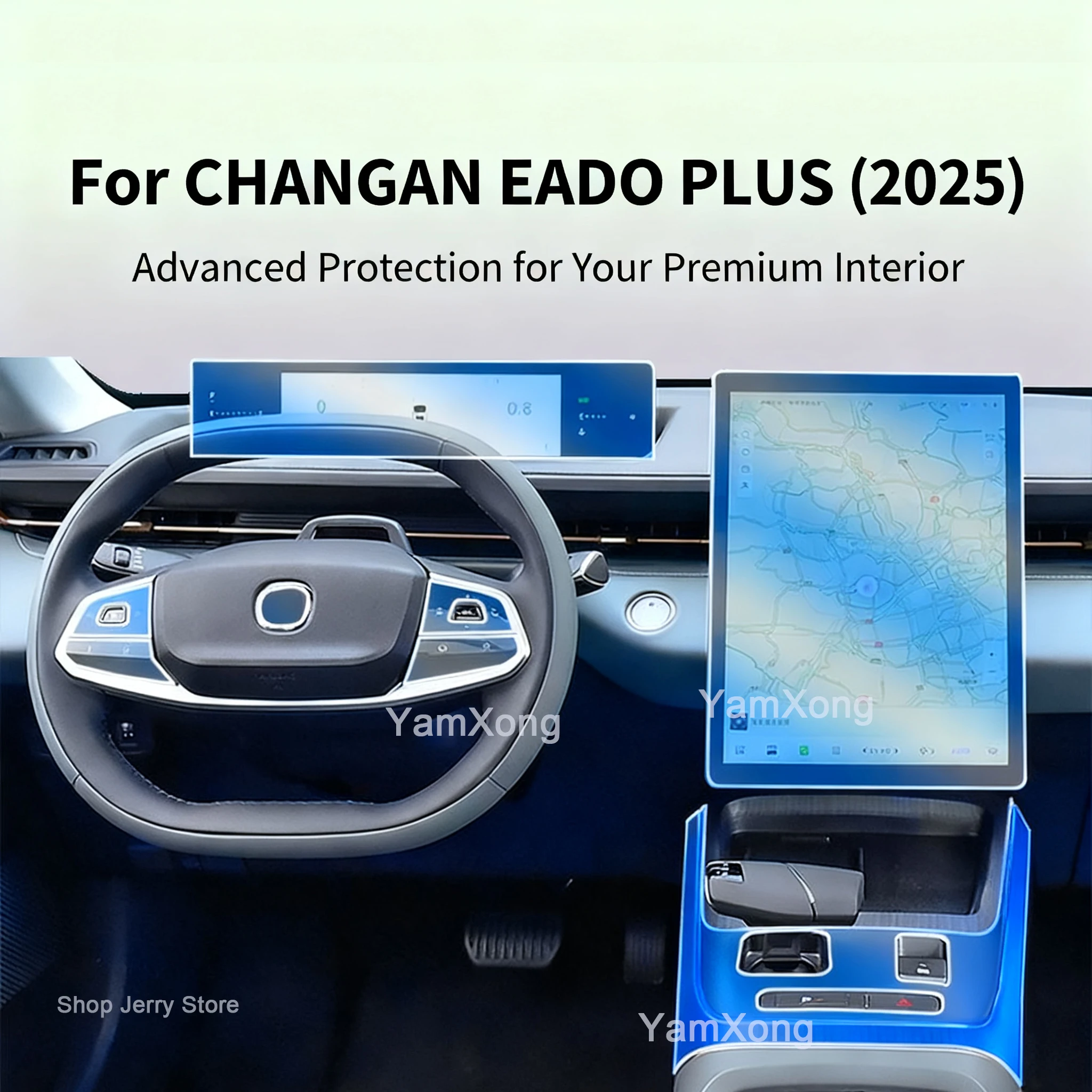 

Easy Install Interior Protective Film For CHANGAN EADO PLUS (2025) Center Console Screen Dashboard Anti Scratch Anti Fingerprint