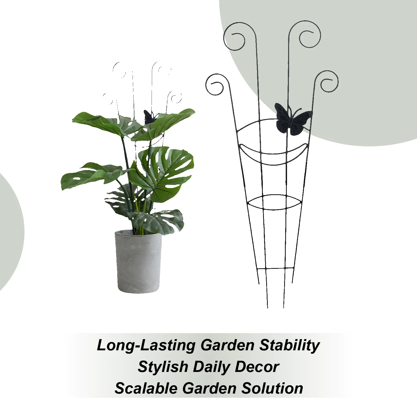 

Садовая решетка для вьющихся растений, металлическая опорная рама для растений, поддержки цветов, вьющихся растений, для внутреннего патио, сада, свадьбы