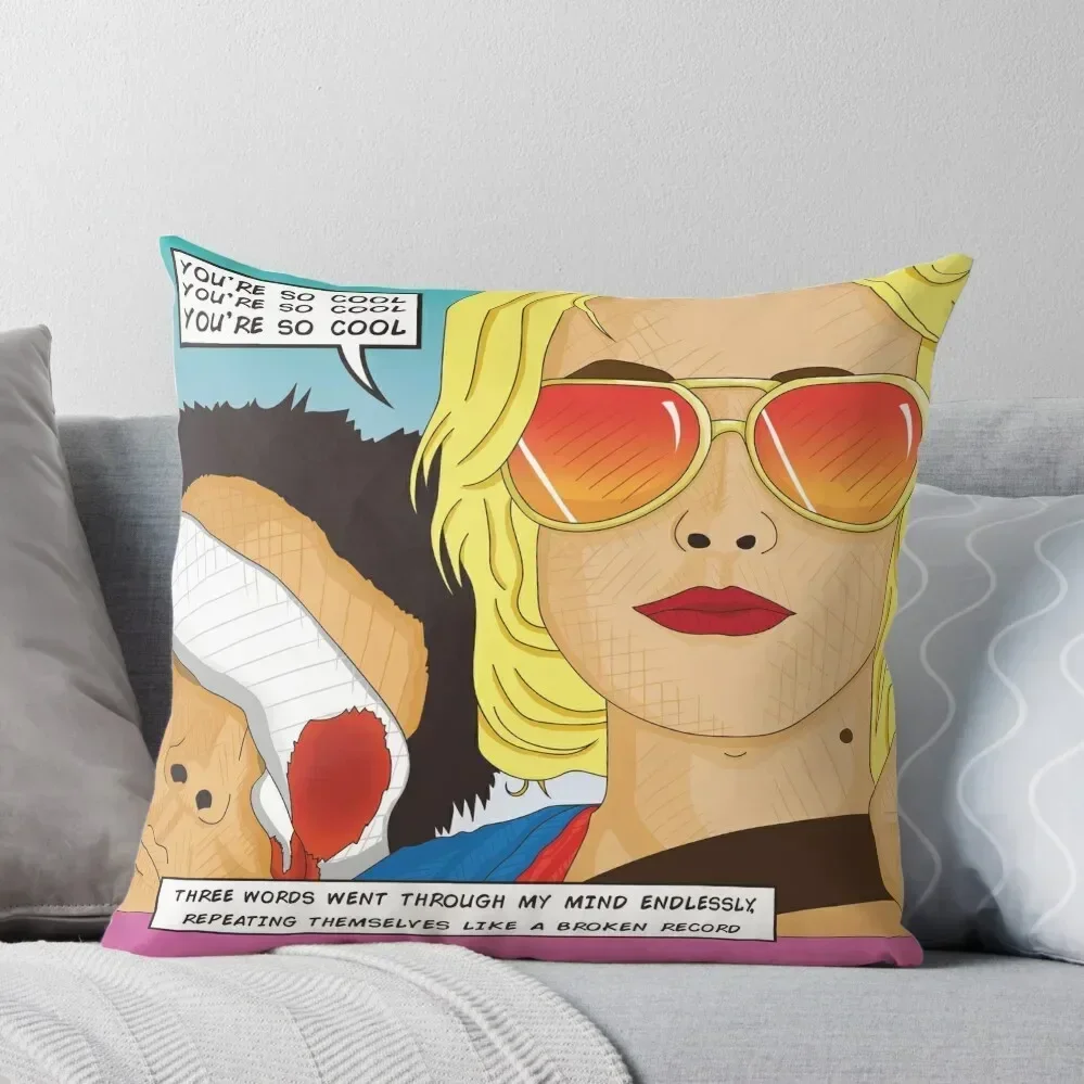 

True Romance Comic Book Style Throw Pillow Sofa Cushions Cover Marble Cushion Cover pillow