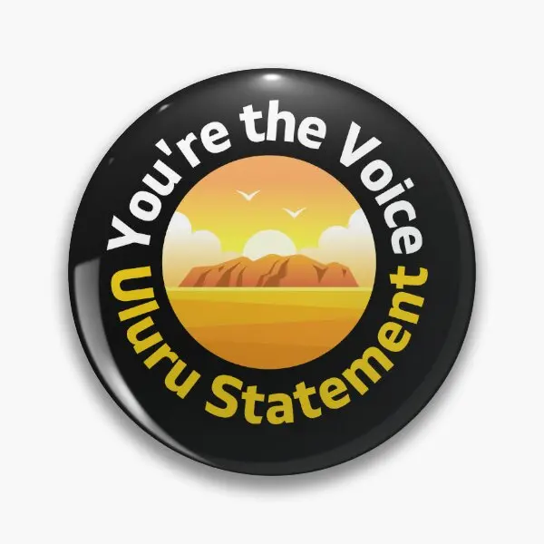 The Voice To Parliament Uluru Statement  Soft Button Pin Lover Brooch Cartoon Collar Lapel Pin Creative Fashion Cute Gift Funny