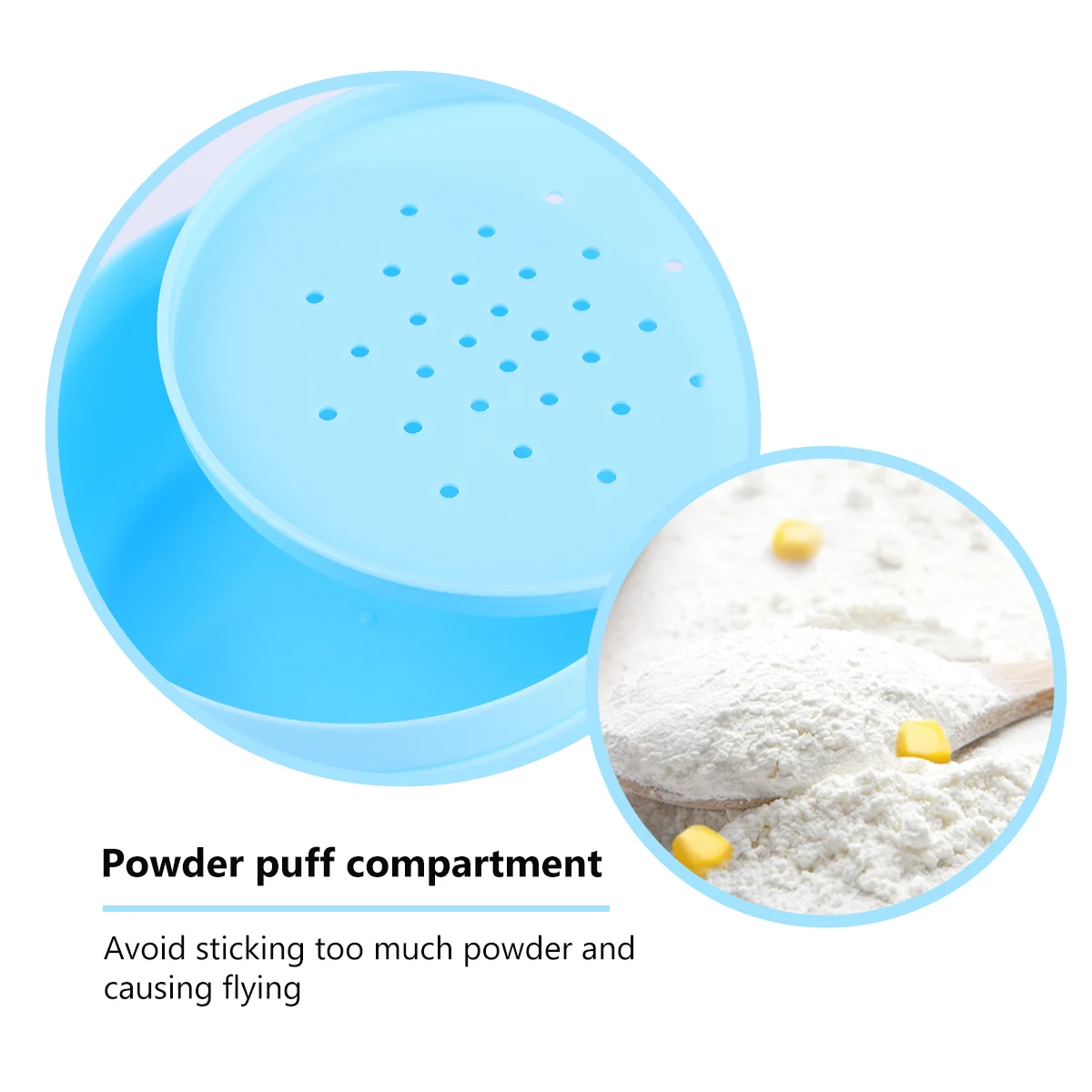 Body Powder Box Cans Infant Skincare Kits Dispenser Case Talcum Puff Baby Container Travel