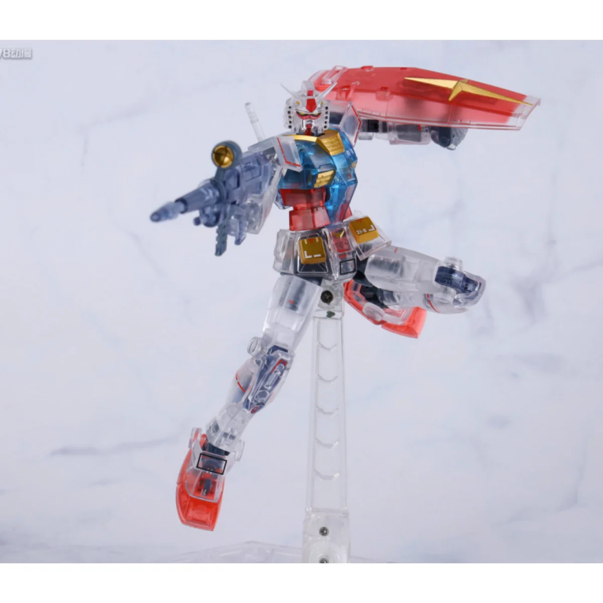 Bandai Original ROBOT Soul Edición limitada RX-78GP01 Unidad de prueba Gundam 1 ~ Color transparente ~ y RX-78-2 Gundam ~ Primer tacto ~ Juguete de mano