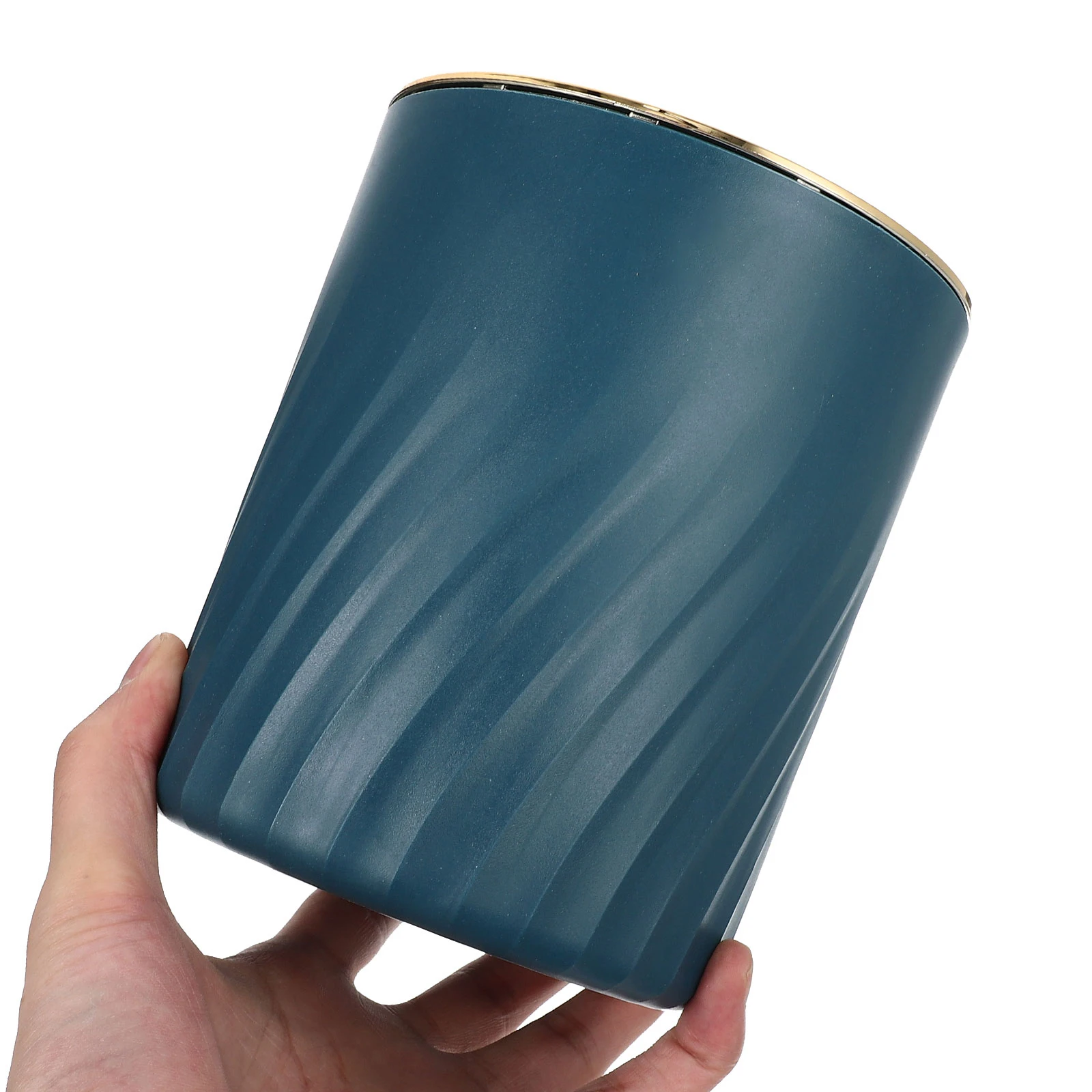 

Decorative Wastebasket Premium PP Sturdy Bedroom Office Creative Rubbish Bin Small Trash Can No Smell Convenient Living Home