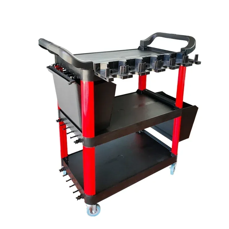 Auto Beauty Auto Repair Tool Truck/Multi-purpose trolley/Three-storey trolley/dine