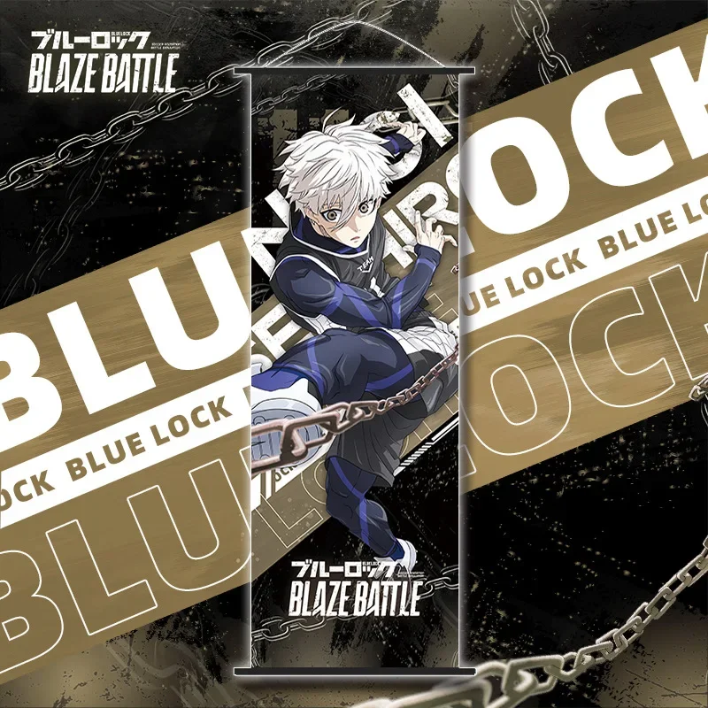 BLUE LOCK Wandrolle Lange Rolle Tapete Cartoon Bachira Meguru Poster Anime-Merchandise Urlaubsgeschenk Trendiges Sammlerstück