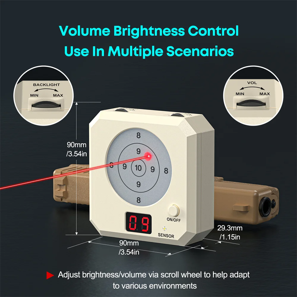 Upgraded Dry Fire Laser Training Target Electronic Counting Score Display Laser Target Infrared Induction Electronic Target