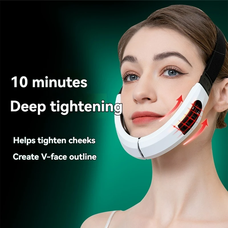 

Устройство для подтяжки тонкого лица Редуктор для двойного подбородка Подтяжка лица Бытовой V-образный триммер для лица