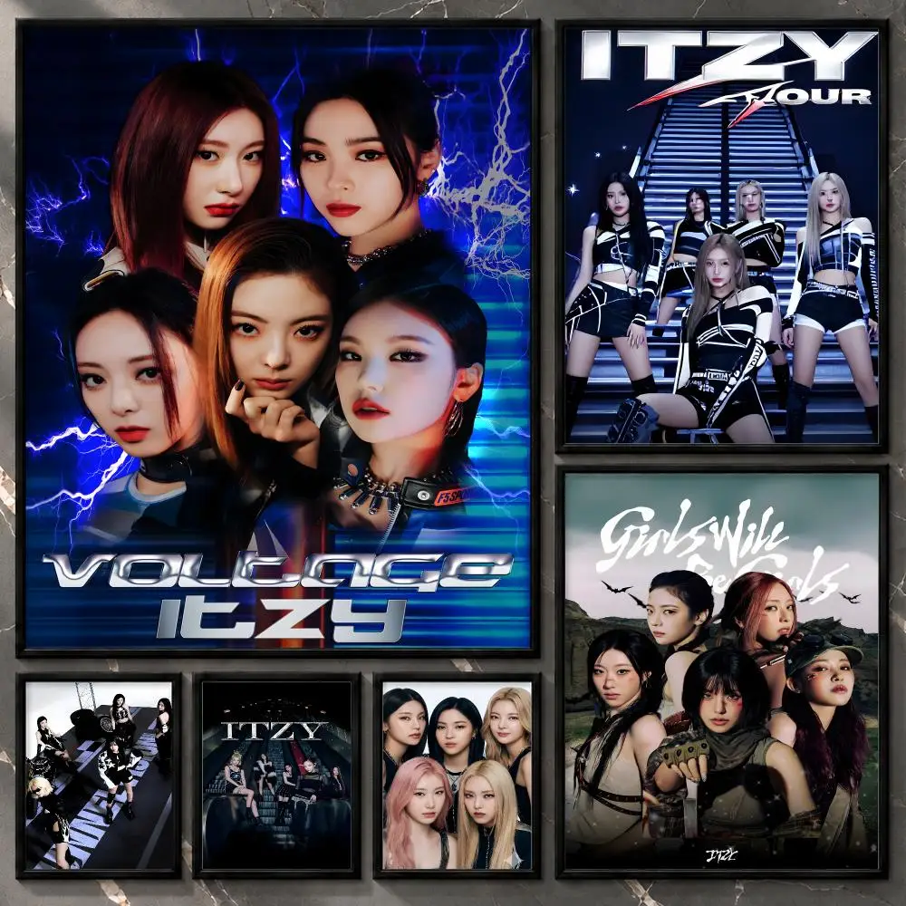 Portrait-Fandom-Comeback-Performanceart-Collectible-Display ITZY Poster Aesthetic Unframed Wall Prints for Bedroom & Living Room