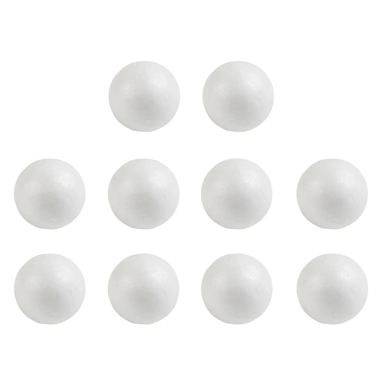 10 Stück Weihnachtsdekoration, feste Schaumstoffkugeln, 50–100 mm, rund, DIY-Zubehör, handgefertigt, für Heimdekoration, Party, Feier, Geschenke – Detail 4