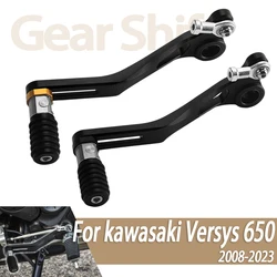 Motorcycle Aluminum Adjustable Folding Gear Shifter Shift Pedal Lever For Kawasaki Versys 650 2008-2023 2022 Shift Gear Lever