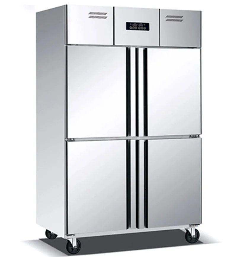 

% 4-дверная вертикальная морозильная камера из нержавеющей стали и коммерческий холодильник