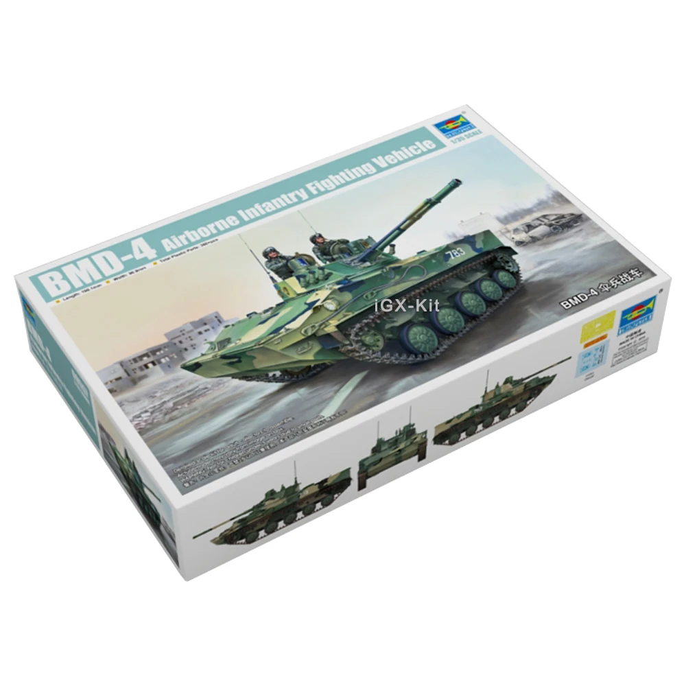 Trumpeter 09557 1/35 Russian BMD4 BMD-4 Airborne Infantry Fighting Vehicle Military Assembly Plastic Gift Toy Model Building Kit