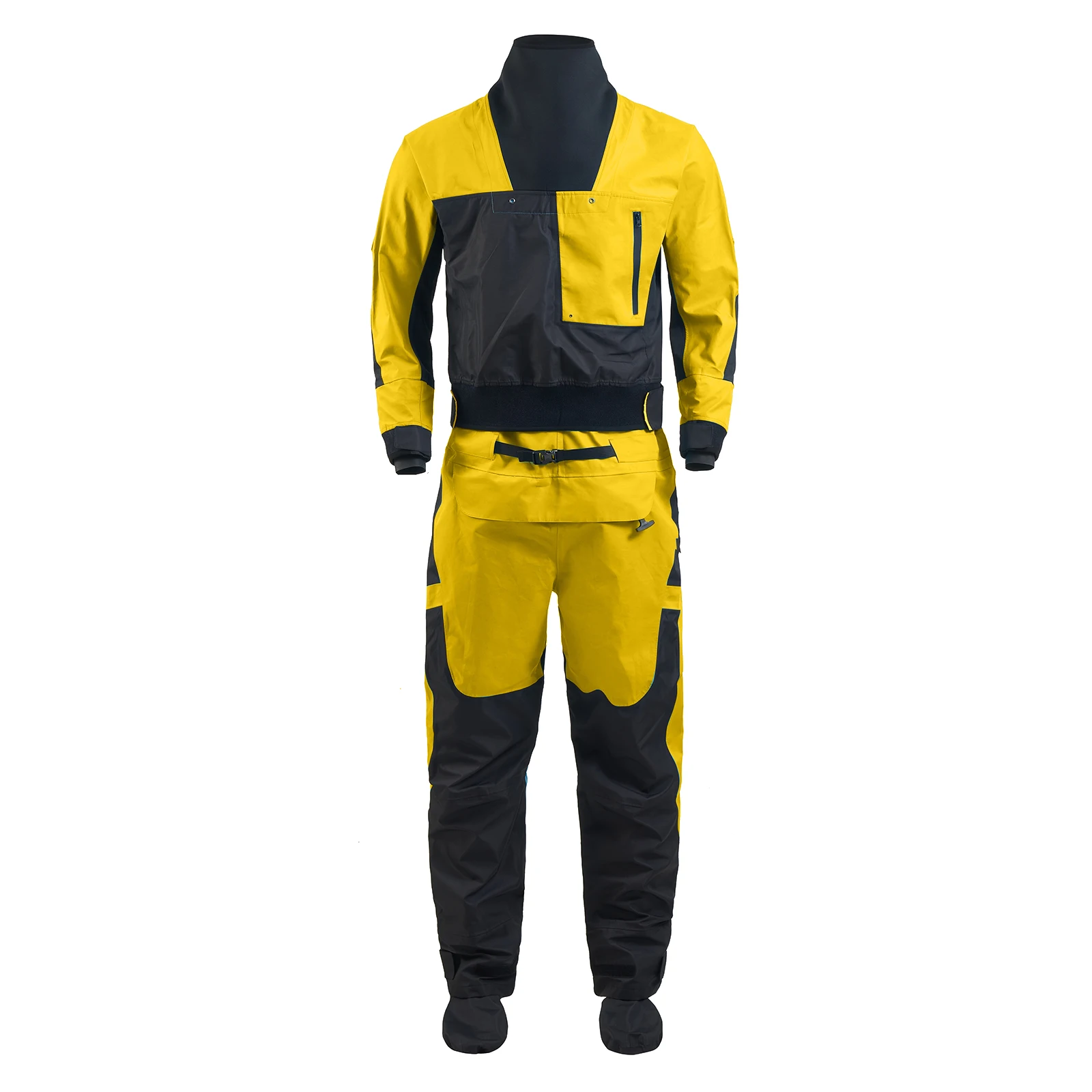 Men Drysuits Latex Cuff and Splash Collar Flatwater Paddling Waterproof Breathable  Dry Suit DM32