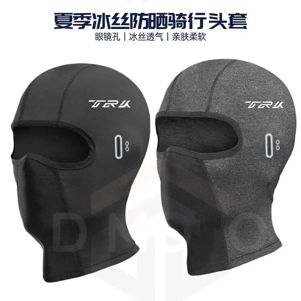 Summer Outdoor Motorcycle Riding Headgear, Quick Drying, Breathable, UV Resistant, Sunscreen, Ice Silk Face Mask For Men For TRK