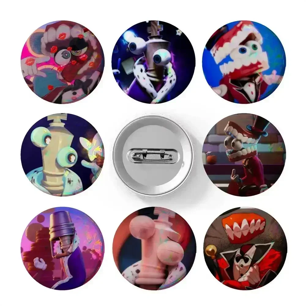 Anime Character K-Kinger Caine Can Badges Cosplay Jewelry Accessories Gifts Cartoon Round Enamel Pin Lapel Brooch for Backpack