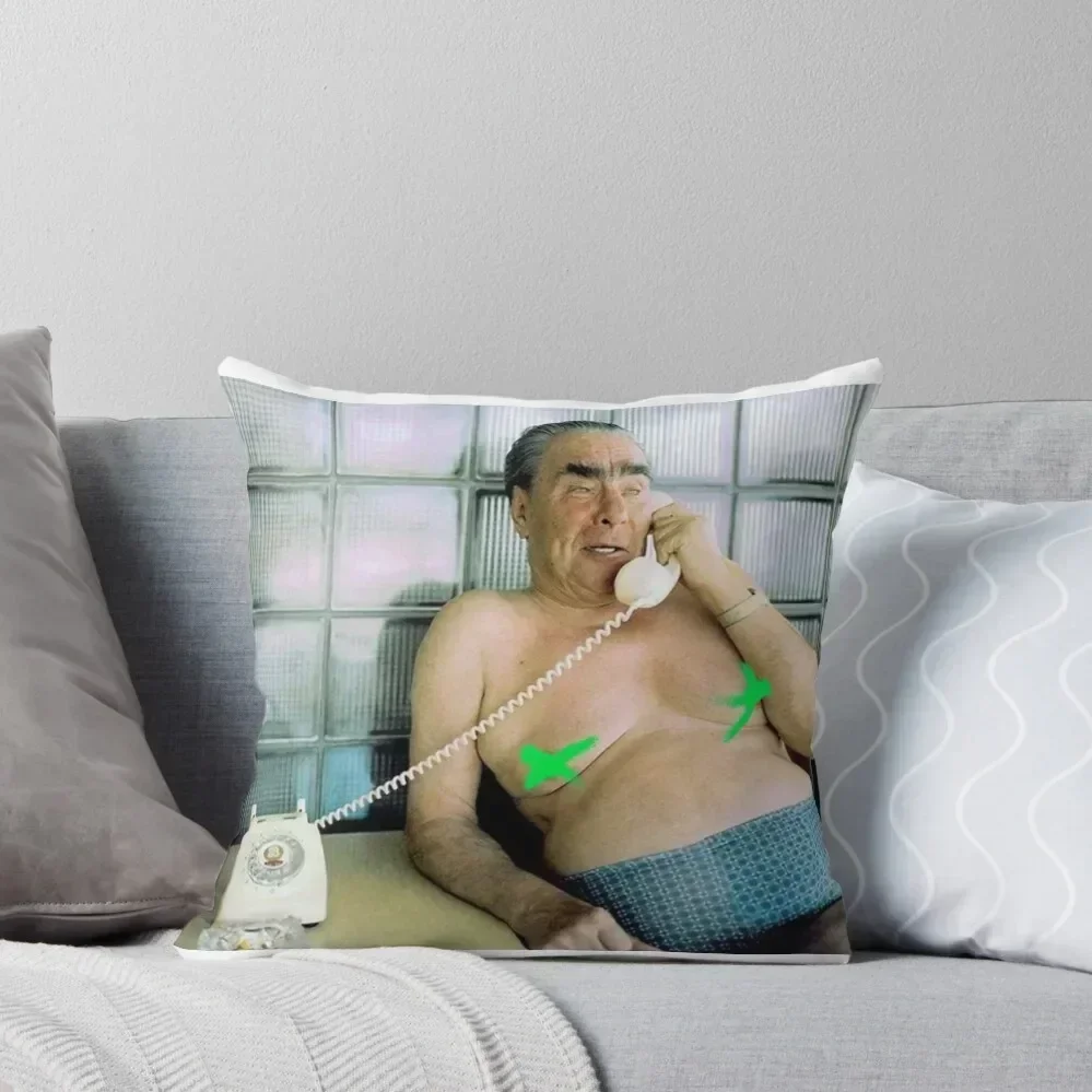 

Leonid Brezhnev Throw Pillow Cusions Cover Cushion Child luxury home accessories pillow