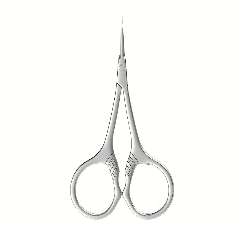 1 Stück Nagelhautschere aus Edelstahl mit gebogenen Klingen – Präzision, Wimpern, Nagelpflegeschere, Schärfpräzision, Fußreparatur