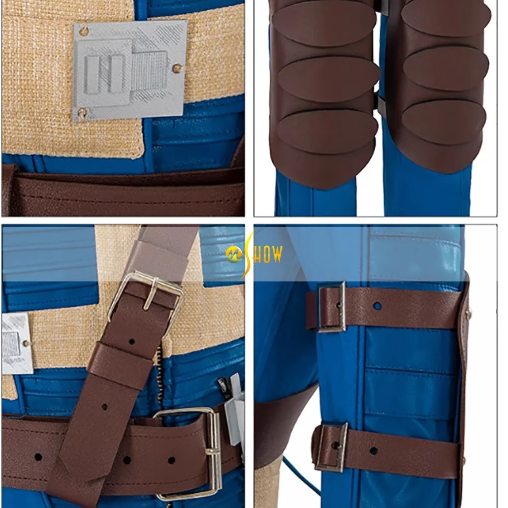 Lucy Costume Vault Dweller Lucy Cosplay Jumpsuit Belt Outfits Lucy MacLean Accessories for Women Halloween