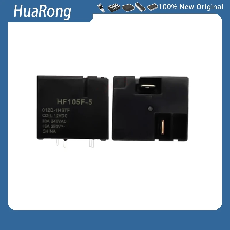 2Pcs/Lot  HF105F-5  012D-1HSTF   012D-1HS  JQX-105F-5  HF105F-5-012D-1HS  HF105F-5-012D-1HSTF   30A 4PIN