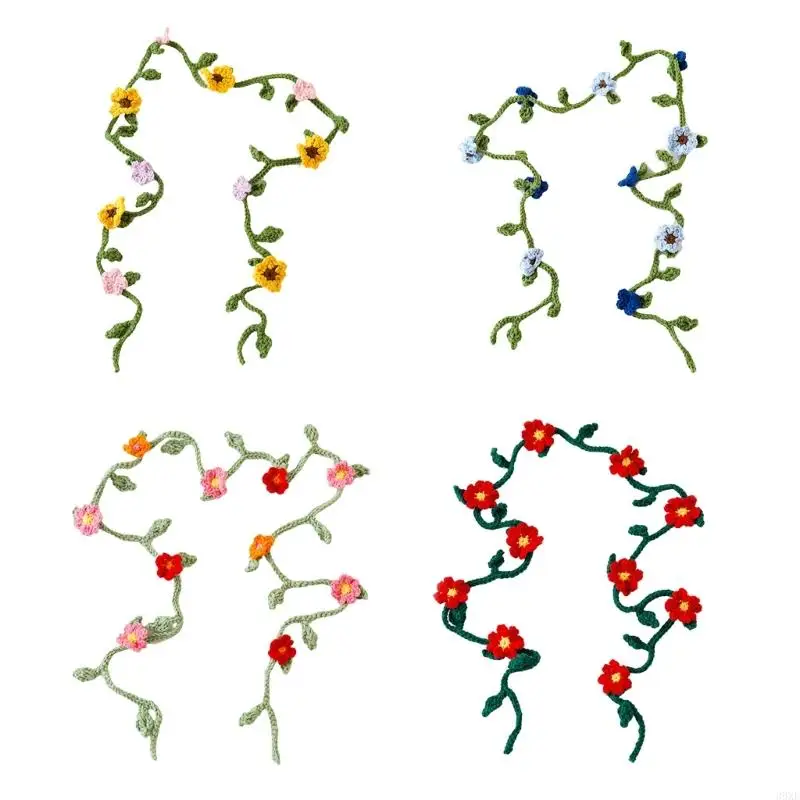 

39XE Elegant Woven Flower Belt Comfortable Adjustable Waist Chain Ladies Belt