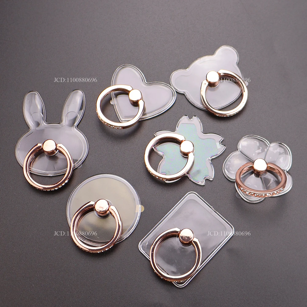 Прозрачная подставка для мобильного телефона с кошачьим пальцем для iPhone XS Huawei Samsung, умный круглый держатель для телефона, автомобильное крепление, подставка