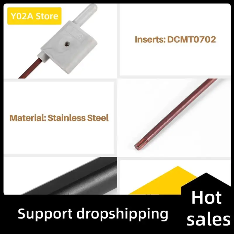 

Y02A 12Pcs Dcmt0702 Carbide Inserts + S12M-Sducr07 Boring Bar 150Mm With Wrench For Cnc Lathe Inner Turning Tools