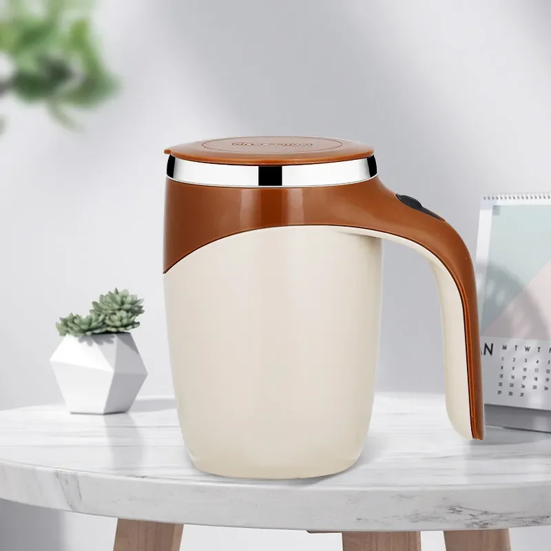 

304 Stainless Steel Auto Stirring Rotating Coffee Mug, Tea Cup, Lazy Milk Mark Cup, Perfectly Stir Your Drink Effortlessly