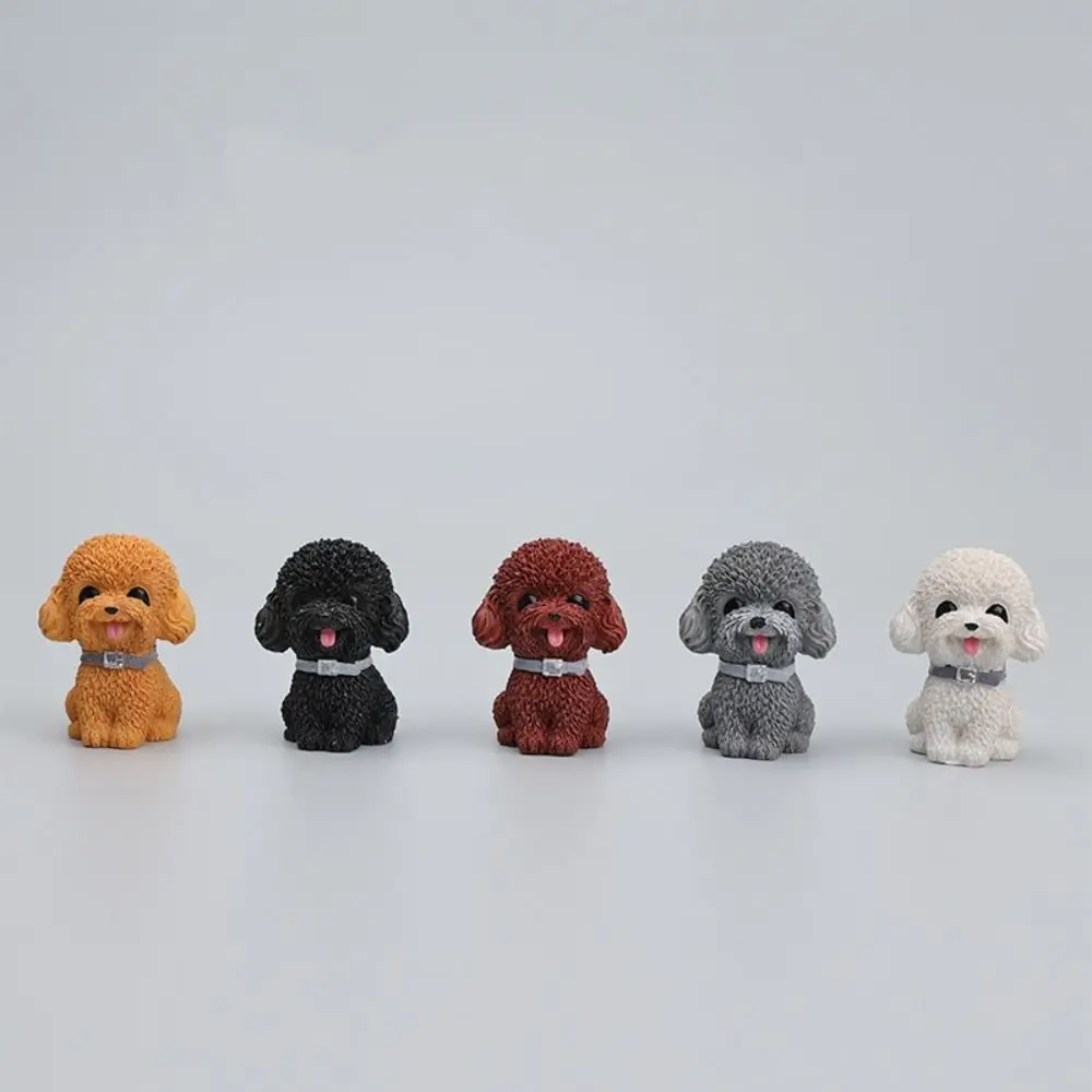 カーアクセサリー樹脂犬置物デスクトップモデルかわいい模擬犬動物モデル小さな家の装飾犬の装飾品子供子供