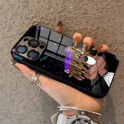 Singer J-Juice W-WRLD Phone Case For IPhone 15 Pro 16 15 14 13 12 11 Mini 2024 Magsafe Wireless Charging Glass Cove