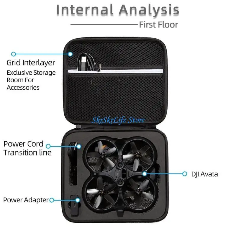 

E65E Waterproof Carrying Bag Motion Control Storage for Case Shock-Proof Waterproof Portable Travel Box for Avata Accessories