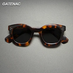 Handmade Designer Polarized Acetate Sunglasses Men 2025 New Vintage Quality UV400 Sunglasses Women Retro Luxury Brand Eyewear