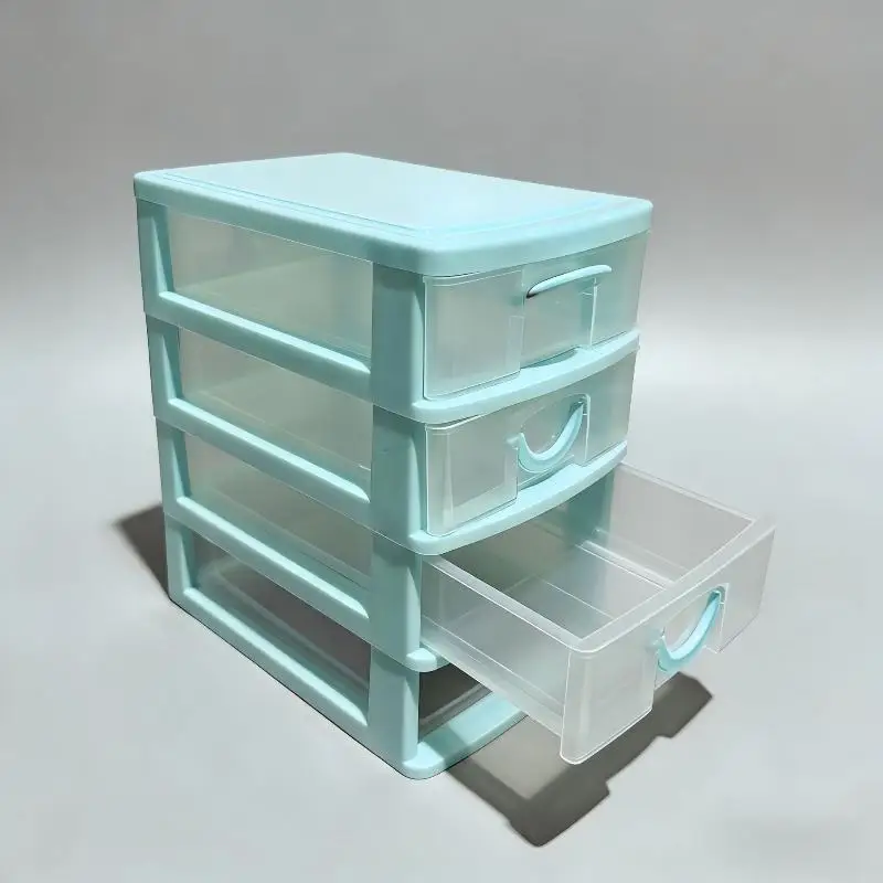 4-Layer Transparent Jewelry Storage Box Set with Drawer Style for Organizing Accessories in Bedroom